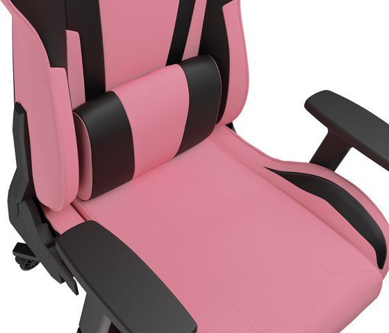 Set karrige gaming Genesis Nitro 720 me tapet dyshemeje Tellur 500 Master of Camouflage, lëkurë sintetike, mbështetëse 3D, zi rozë 3