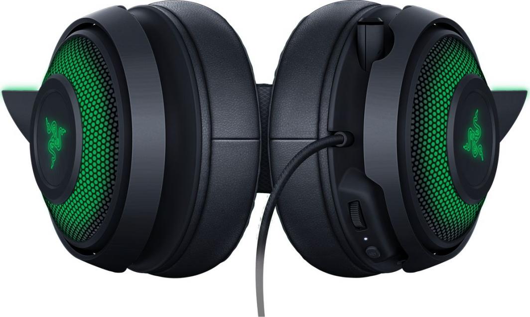 Kufje Razer Kraken Kitty Edition (RZ04 - 02980100 - R3M1), të zeza / të gjelbra