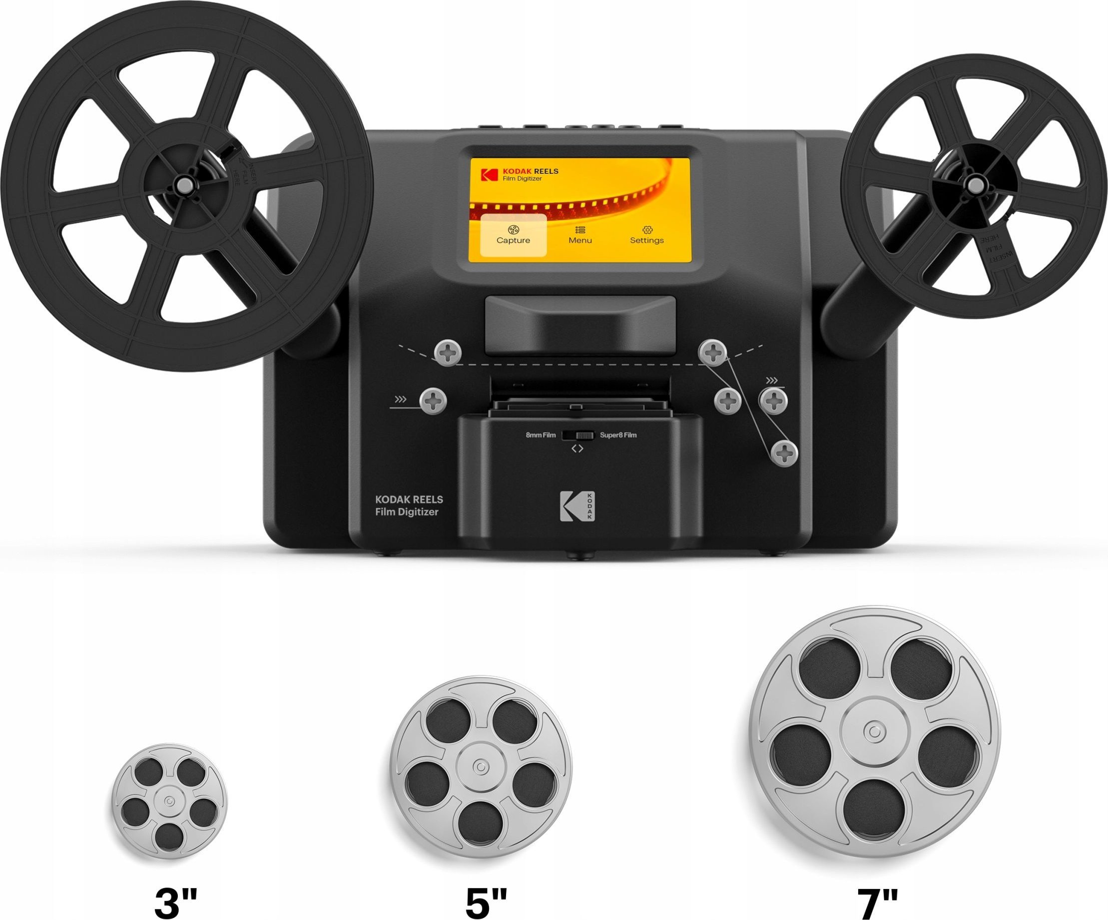 Skaner filmi Kodak Reels Continuous Scan, 8mm, 1296p, i zi