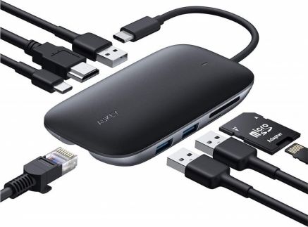 Станица/репликатор Aukey USB-C (CB-C71)