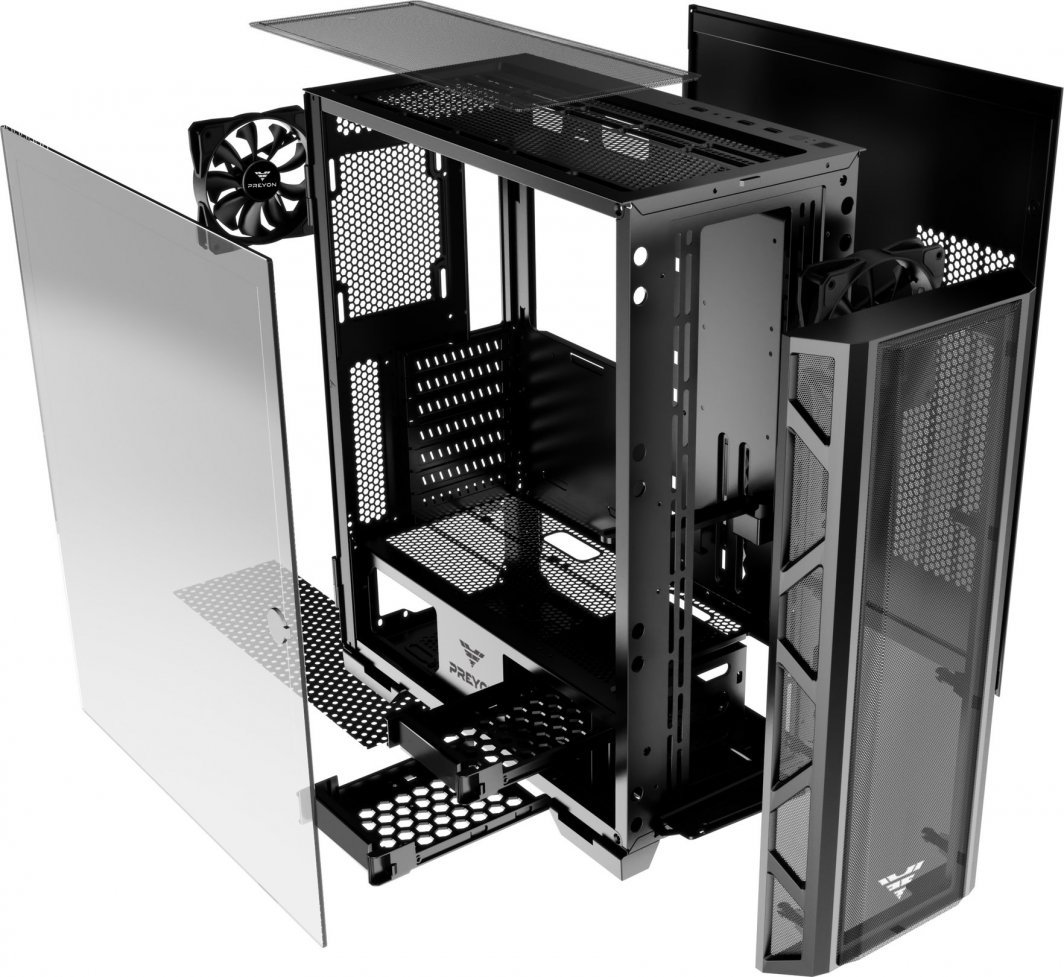 Kasë Preyon Nest Meshy (PRENM02B), e zezë