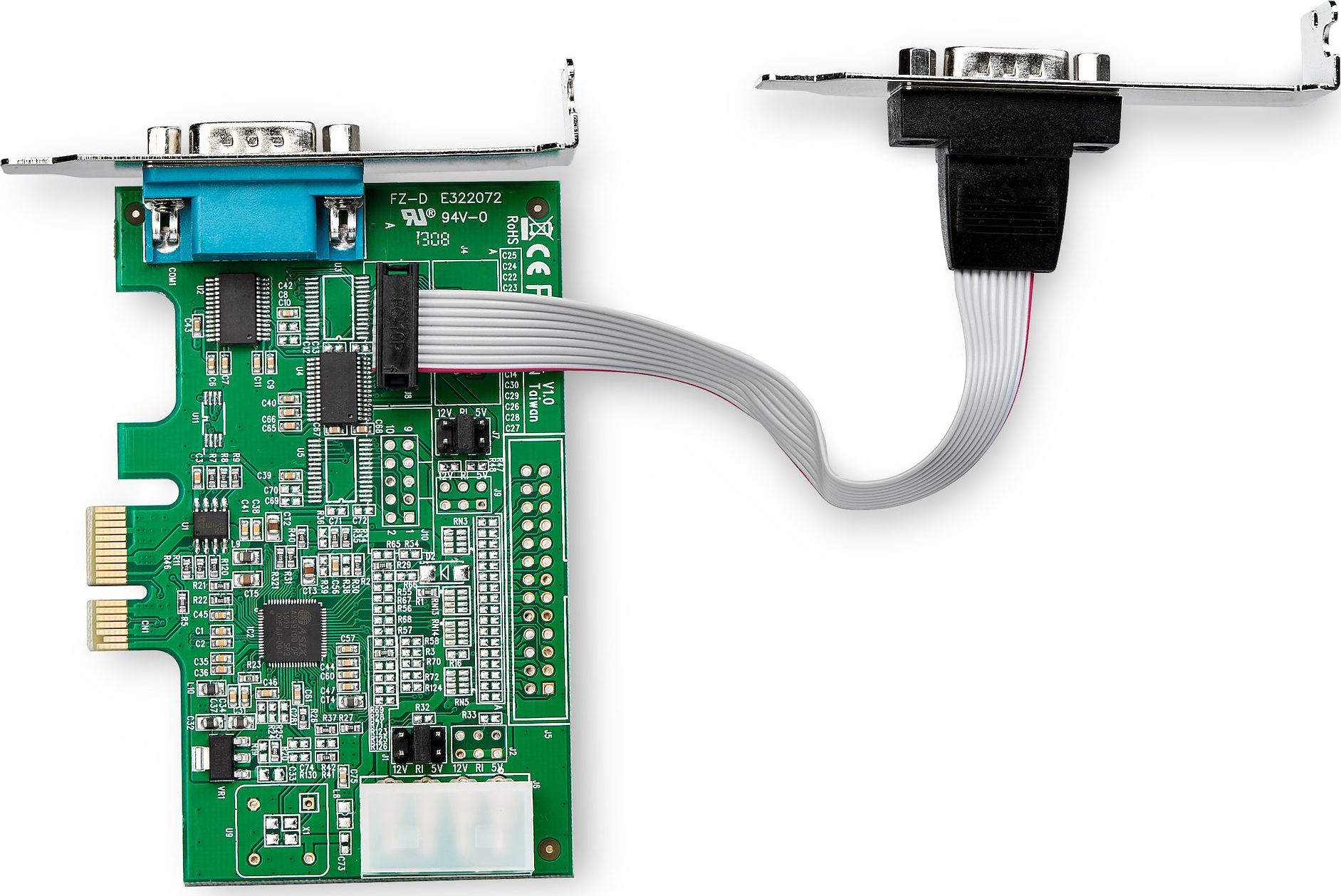 Kartë serike StarTech 2 porta, PCI Express RS232, DB9, low profile
