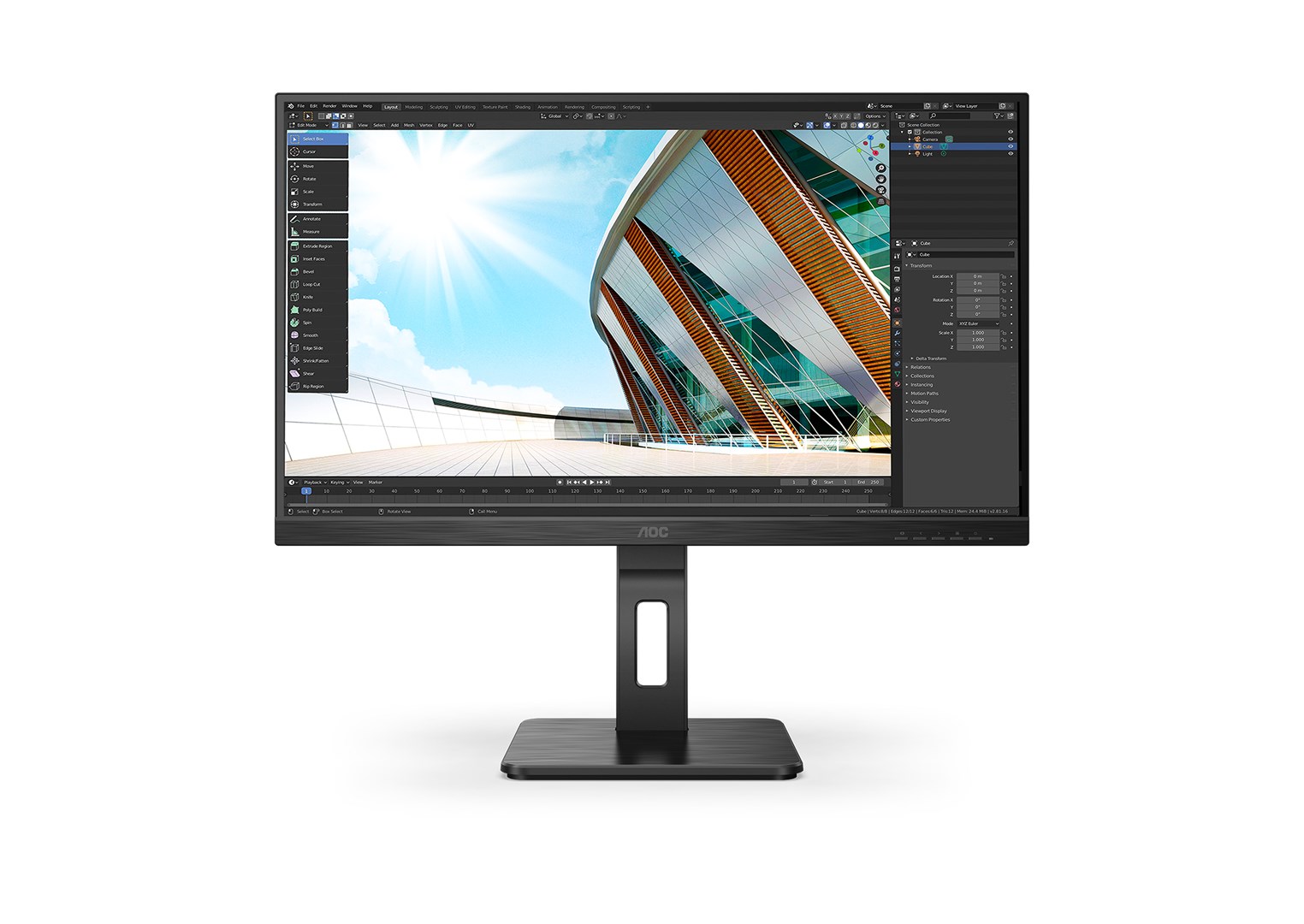 Monitor AOC Q27P2Q, 27", 2560 x 1440, Quad HD, 75 Hz, i zi