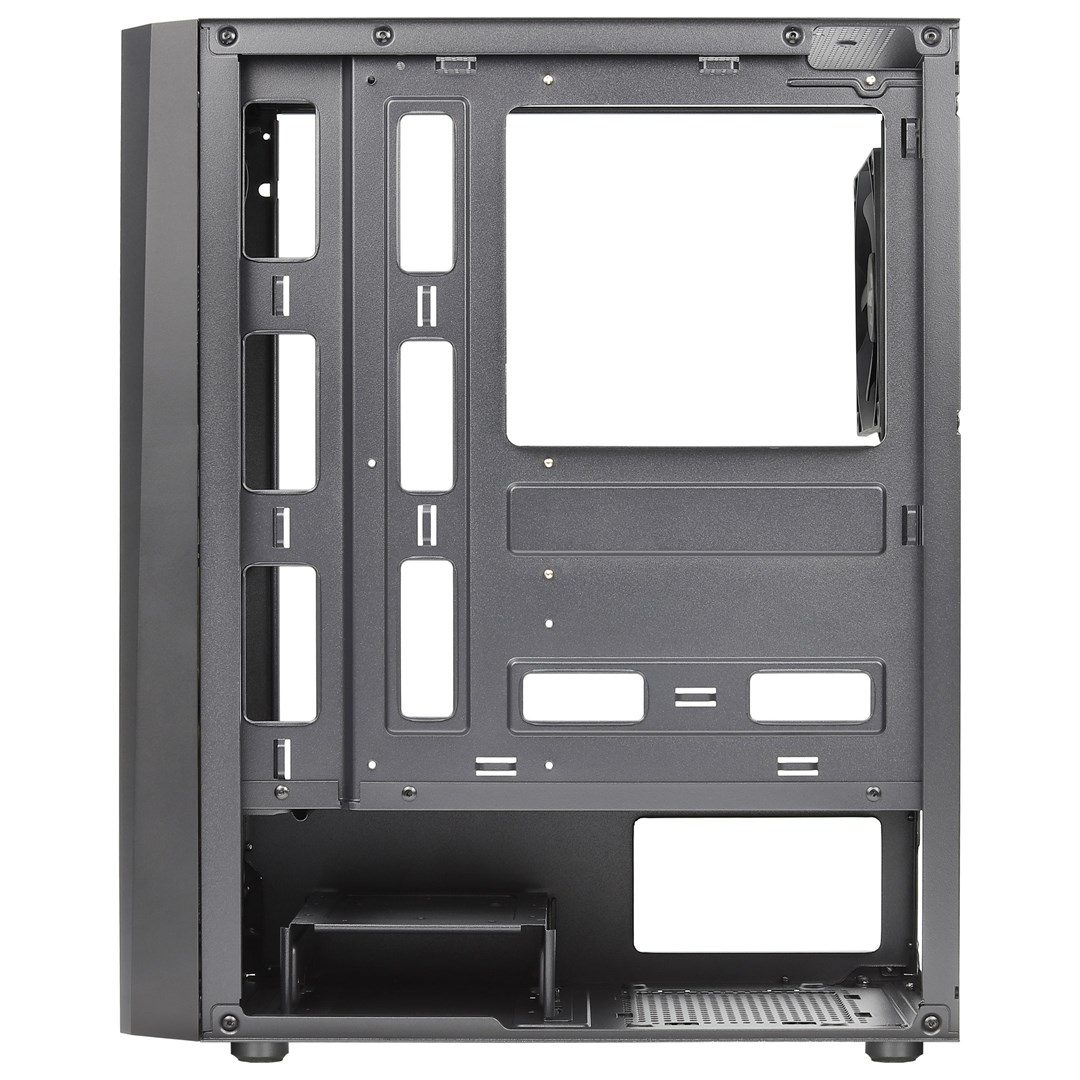 Kasë PC Aerocool Delta RGB, mini tower, panel anësor akrilik, e zezë
