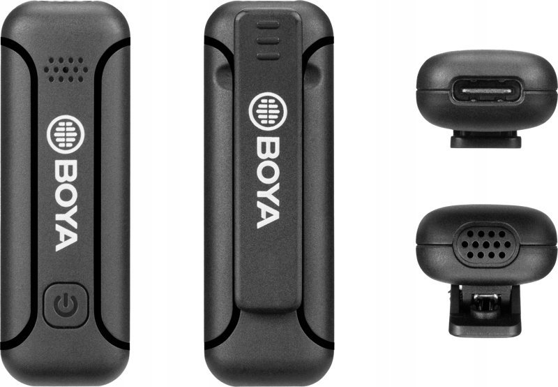 Mikrofon wireless BOYA BY-WM3T2-D1, për iPhone Lightning, 2.4 GHz, i zi