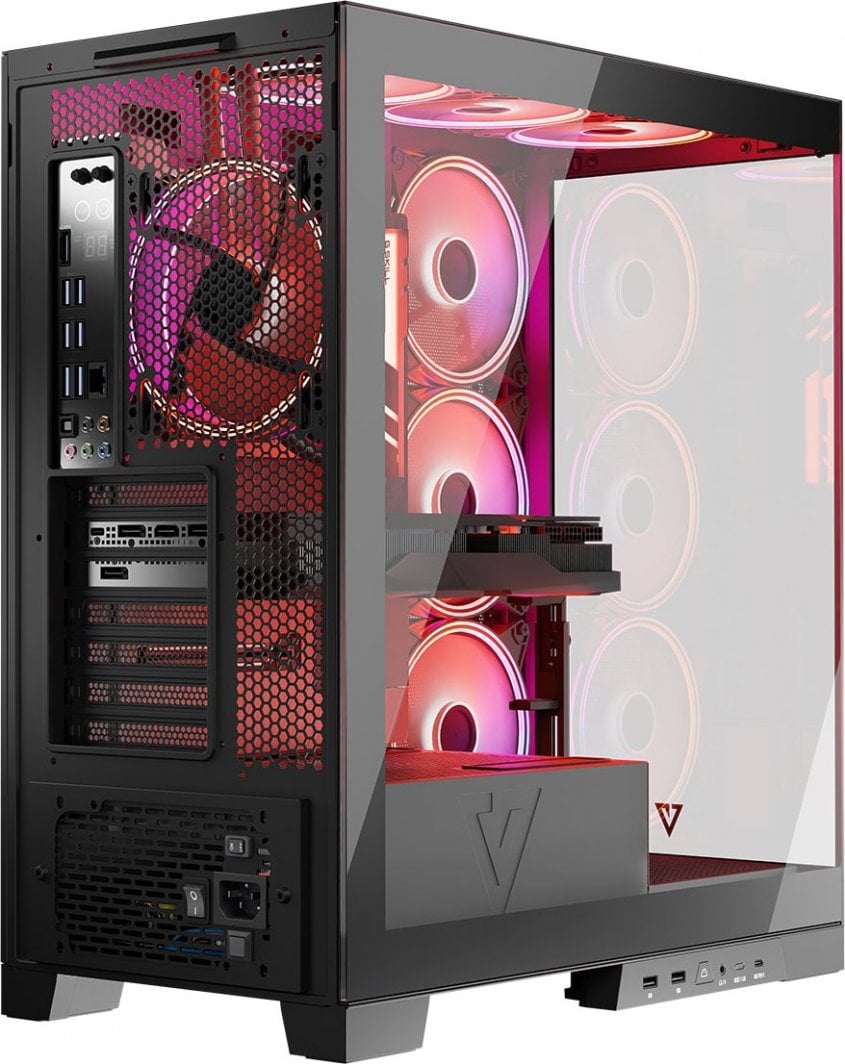 Kuti kompjuteri Modecom Volcano Space Apex ARGB, ATX, 4 ventilatorë 140mm, e zezë