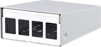 Kuti murale Metz METZ CONNECT AP Enclosure Keystone, 4 porta, e bardhë