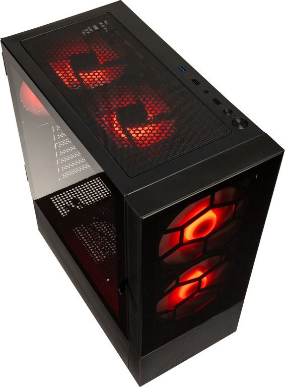 Kasë Kolink Observatory MX Glass ARGB, e zezë, Midi Tower