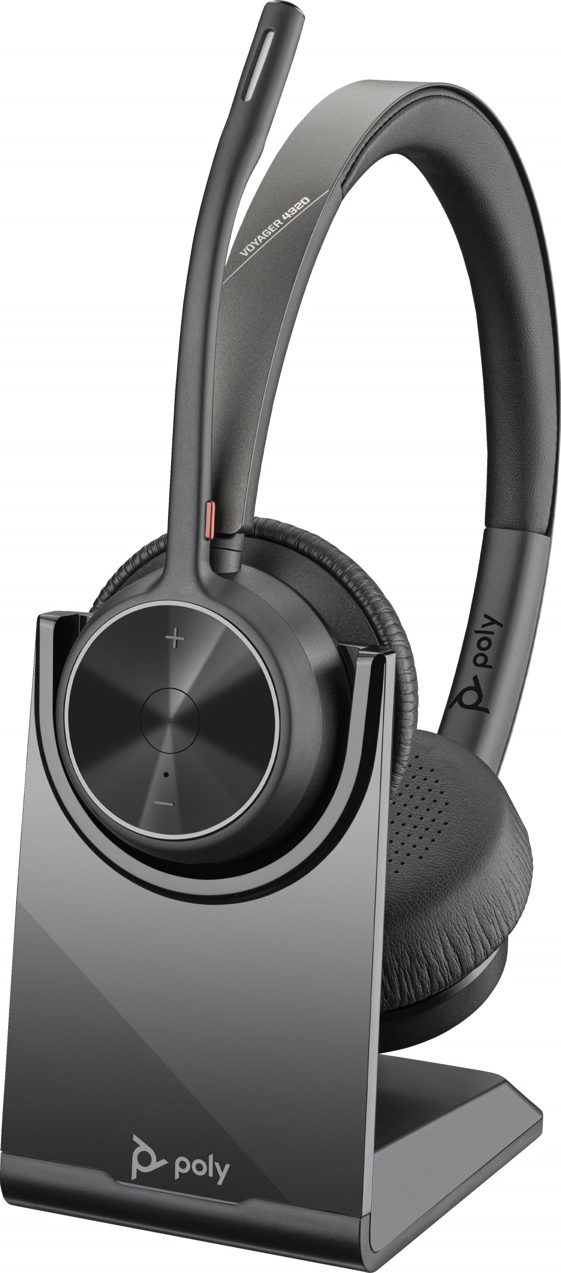 Kufje pa tela Poly Voyager 4320, Bluetooth, me mikrofon, të zeza