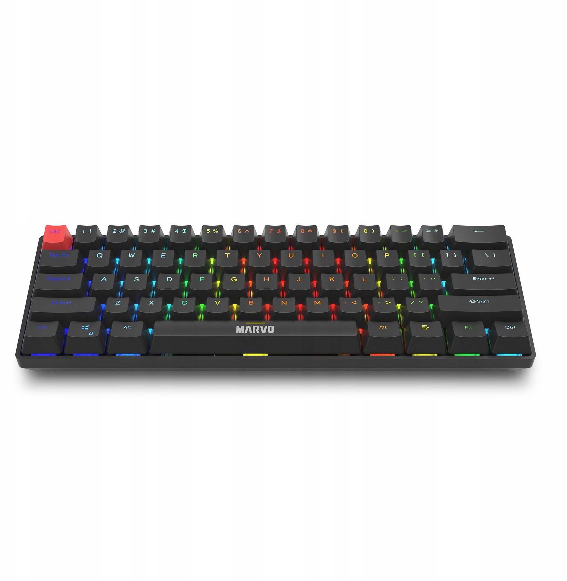 Tastierë gaming Marvo Scorpion KG933G Saber 61, mekanike 60%, RGB, UK layout, e zezë