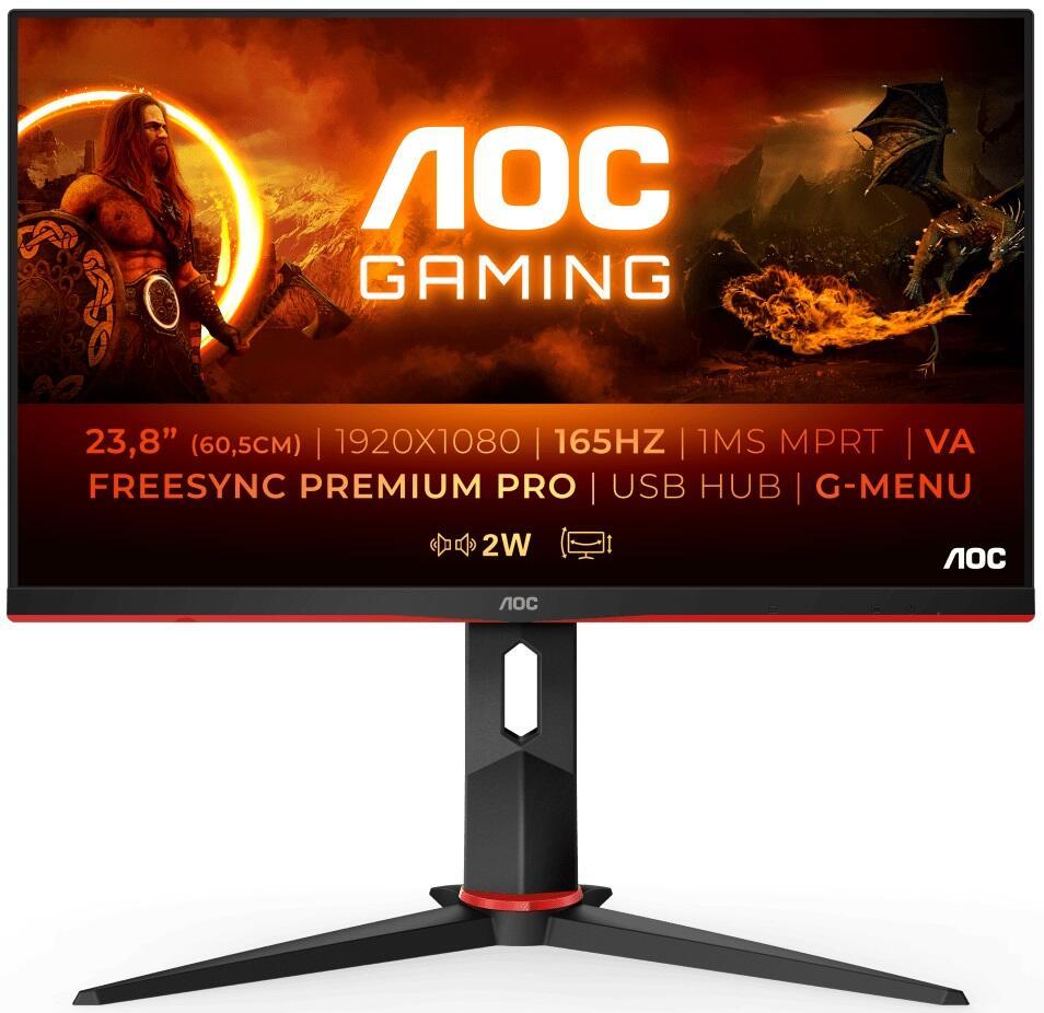 Monitor gaming AOC 24G2SPU/BK, 23.8", 165Hz, Full HD, i zi