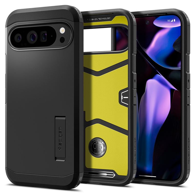 Mbrojtëse për celular Spigen Tough Armor, për Google Pixel 9/9 Pro/9 Pro XL, e zezë