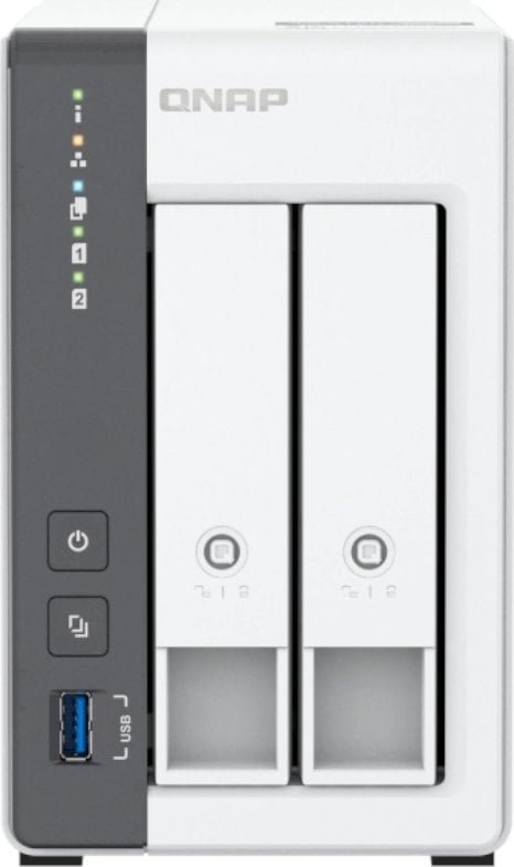Server NAS Qnap TS-216G, 2 slote, 4GB RAM, 2.5GbE, me disk Seagate IronWolf 2TB