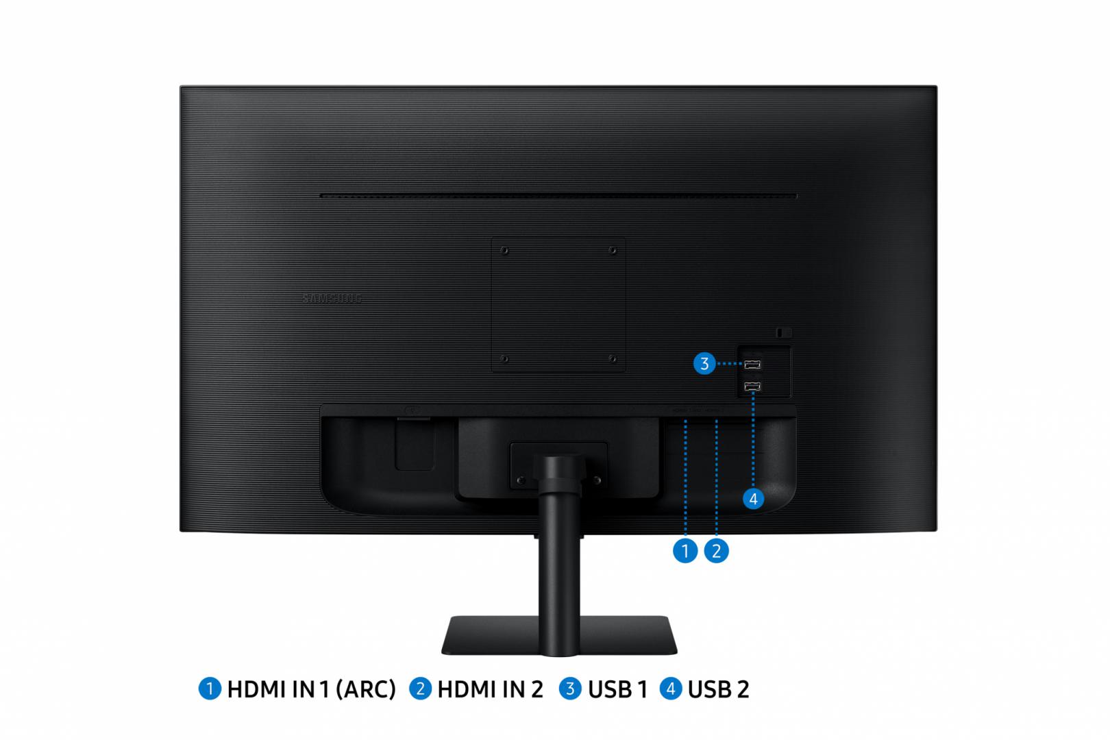 Monitor inteligjent Samsung Smart Monitor M5 LS32CM500EUXEN, 32", Full HD, i zi