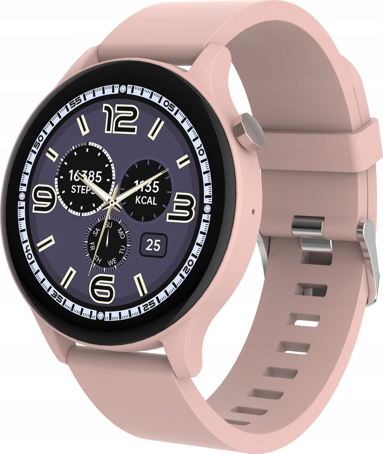 Smartwatch Denver SWC-338RO, ekran 1.38" Full Touch, 4 ditë bateri, rozë