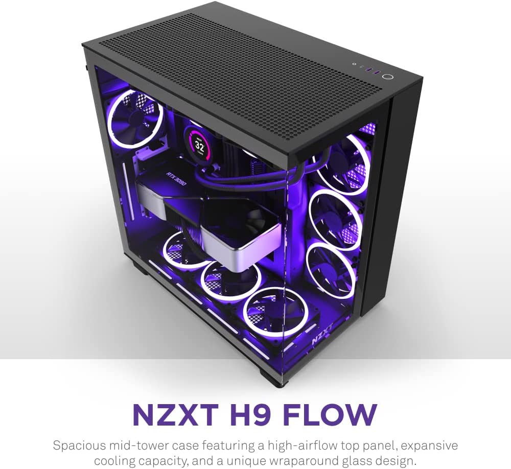 Kasë NZXT H9 Flow - E zezë