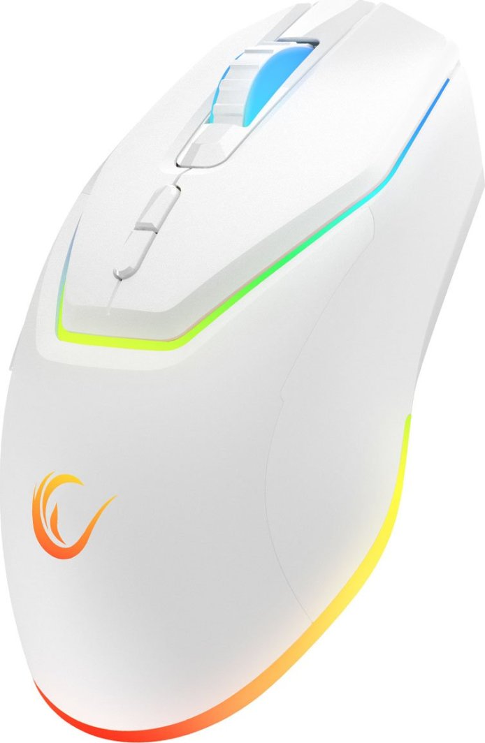 Maus gaming Rampage Vortex M1, wireless, RGB, i bardhë