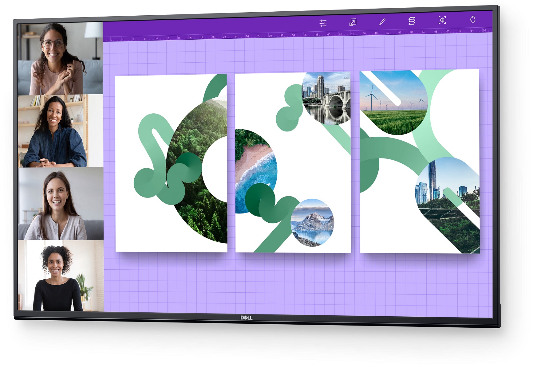 Monitor Dell P5524Q, 55", VA, 4K UHD, i zi