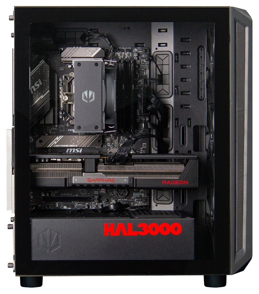 Kompjuter HAL3000 Alfa Gamer XT, AMD Ryzen 5 7600, 32GB DDR5, 2TB PCIe4 SSD, AMD RX 9070 XT, i zi