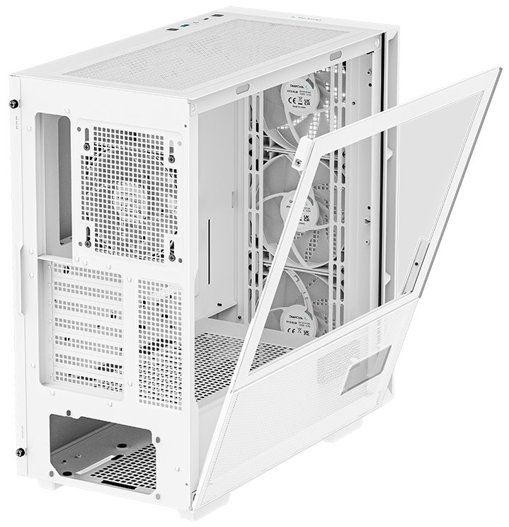 Kasë Deepcool CH560 Digital / MidT, e bardhë