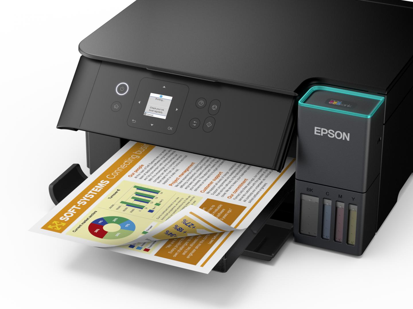 Printer multifunksional Epson EcoTank L4360, A4, Wi-Fi, me ngjyra