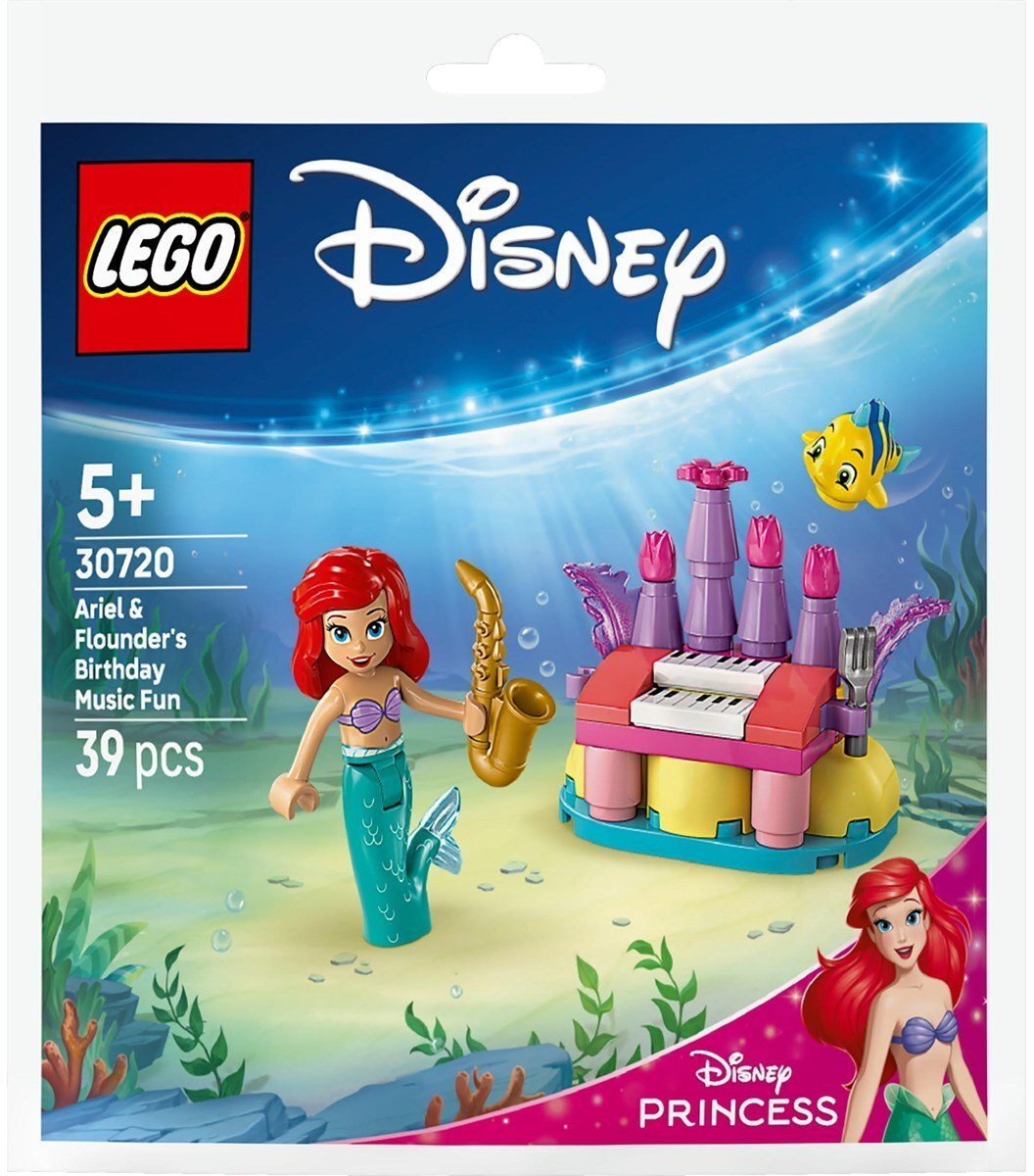 Set LEGO Disney Ariel and Flounder Birthday Music Fun 30720, 35 pjesë, për fëmijë