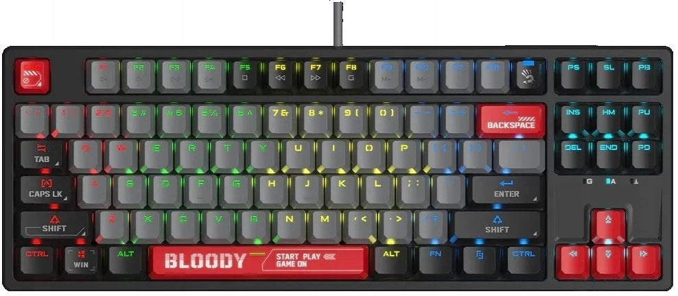 Гејминг тастатура A4tech Bloody S87, механичка, RGB, Energy Red