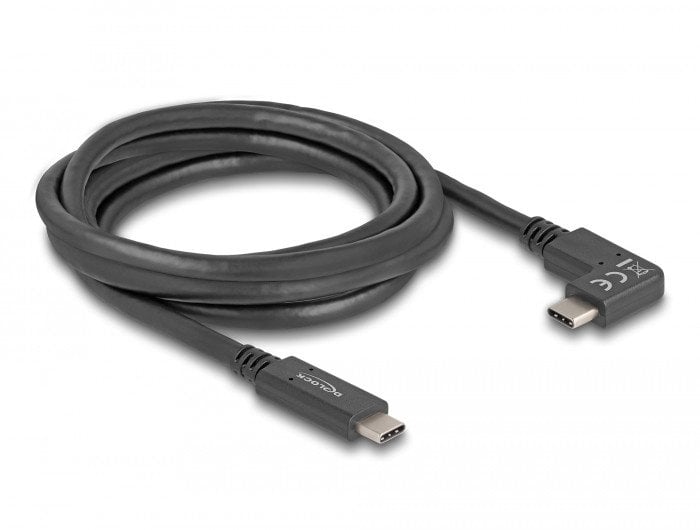 Kabllo USB Delock Type C në Type C, 2m, 5 Gbps, PD 60W, 4K, i zi
