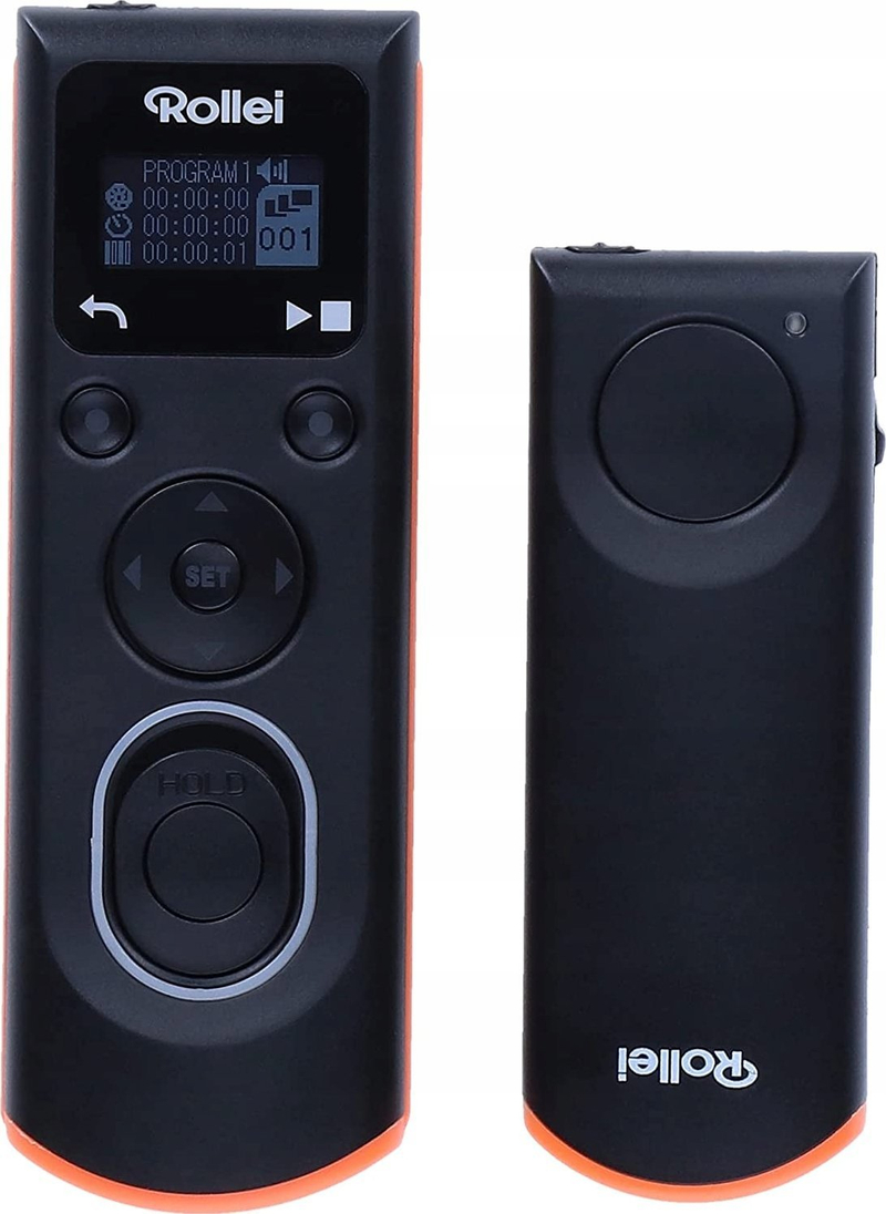 Telekomandë wireless për obturator Rollei, për Canon DSLR, ekran OLED, 50m, e zezë