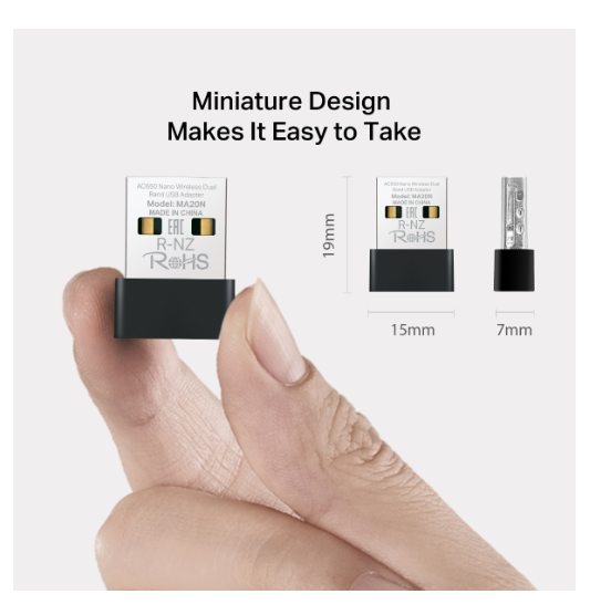 Adapter Mercusys USB AC650