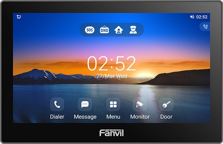 Panel i brendshëm Fanvil TFE SIP i505W, ekran 7", Android 9.0, i bardhë