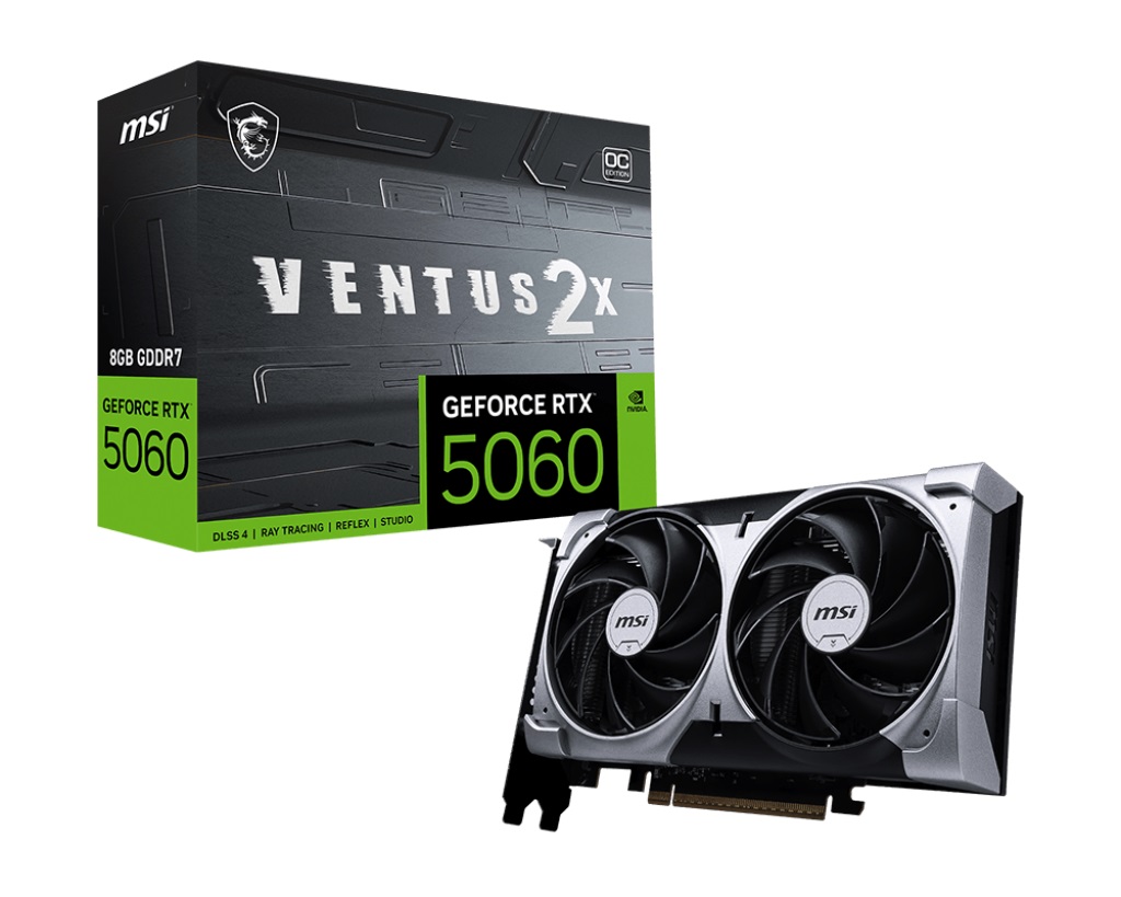 [OUTLET] Kartelë grafike MSI GeForce RTX 5060 8GB VENTUS 2X OC