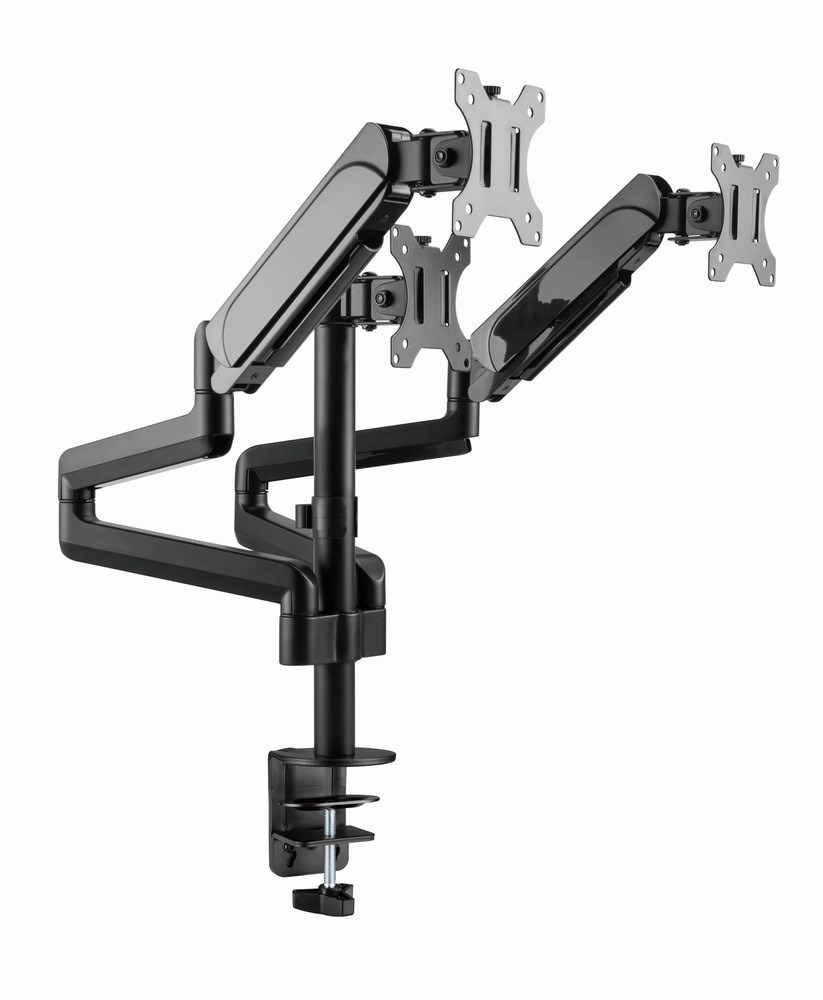 Mbajtëse tavoline për tre monitorë Gembird MA-DA3-01, 17-27", 7kg, e zezë