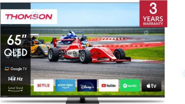 Телевизор Thomson 65QG7C14, 65\", QLED, 4K, Smart, црн
