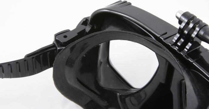 Maskë zhytjeje Scuba Xrec 3357, mbajtëse për GoPro HERO 11, e zezë