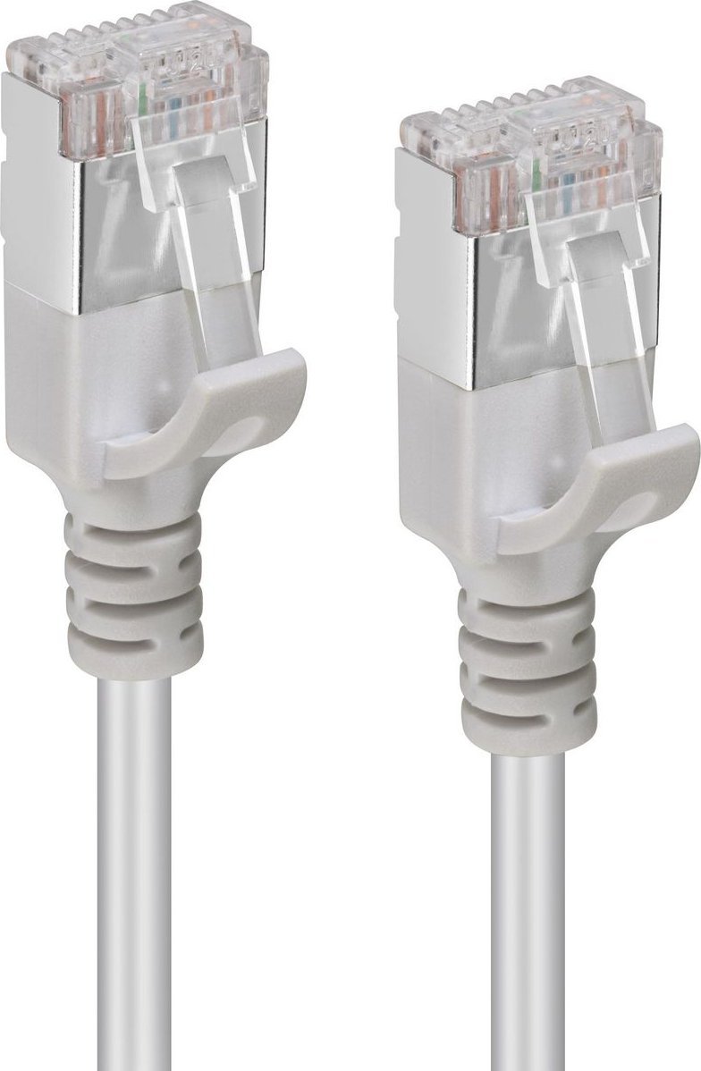 Мрежен кабел MicroConnect CAT6A U FTP Slim, 1.5m, 10 Gbit/s, бел