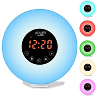 Orë alarmi Adler AD 1916, dritë zgjimi, radio FM, shumëngjyrëshe