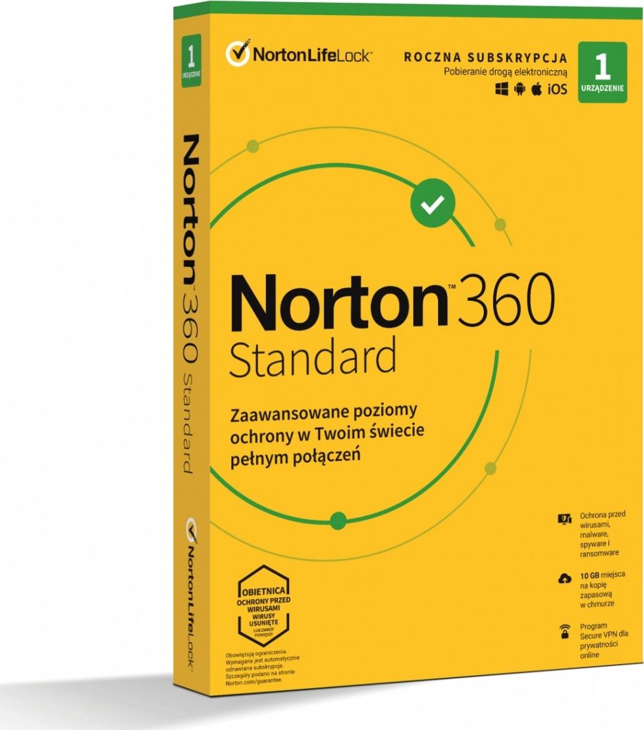 Antivirus NORTON 360 Standard 10GB PL (21408666)