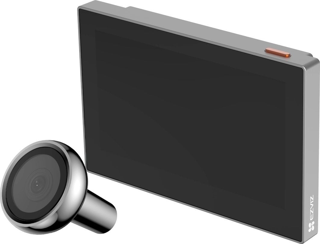 Syri elektronik dere Ezviz HP2, kamerë 2MP, ekran 4.3", Wi-Fi, bateri 2200mAh, i zi argjendtë