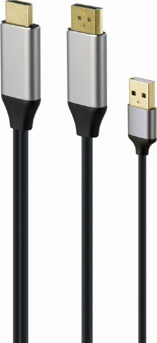 Përshtatës AV Gembird DisplayPort - HDMI (A-HDMIM-DPM-01), i zi
