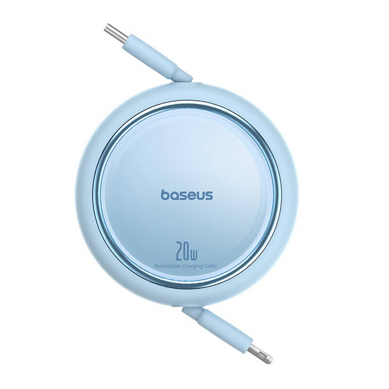 Kabllo karikimi Baseus Free2Pull, 1m, 20W, USB C në Lightning, blu