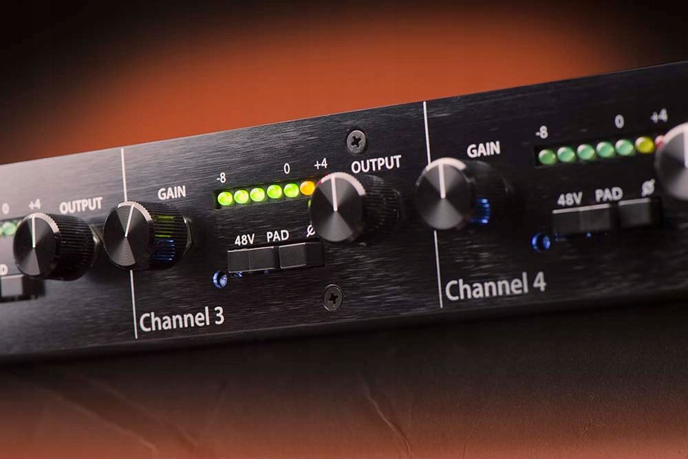 Preamp mikrofoni Black Lion Audio B12AQUAD, 4 kanale, profesional, i zi