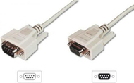 Kabllo seriale Digitus AK610203030E, DB9 mashkull në DB9 femër, 3m, bezhë