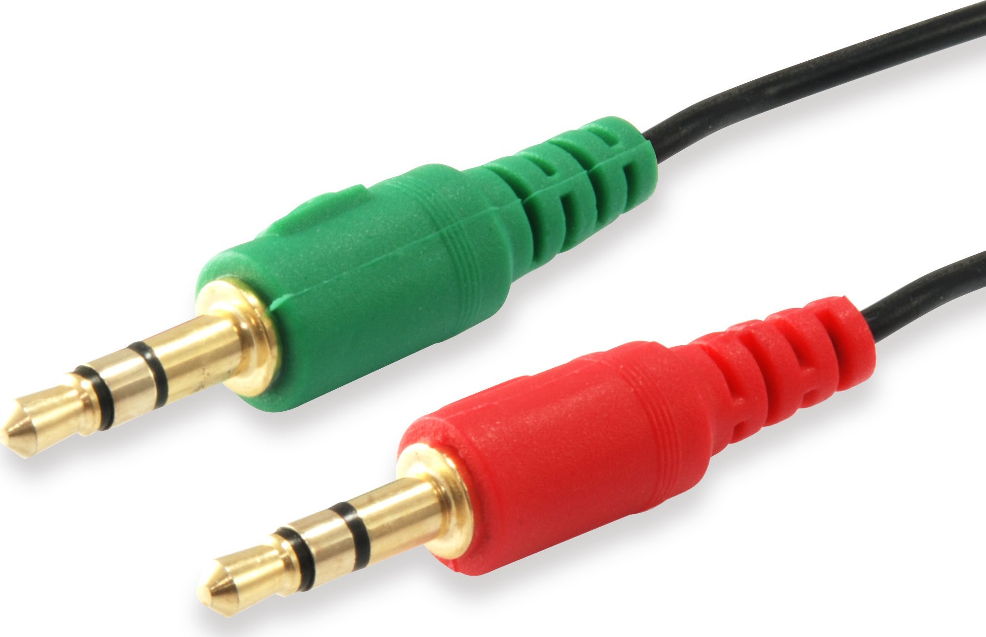 Kabllo ndarëse audio Equip Y, 3.5mm, 1x femër në 2x mashkull, e zezë