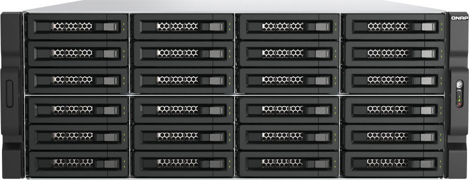 Kabinë magazinimi QNAP TL-R2400PES-RP, 24 slote SATA HDD SSD, PCIe, e zezë
