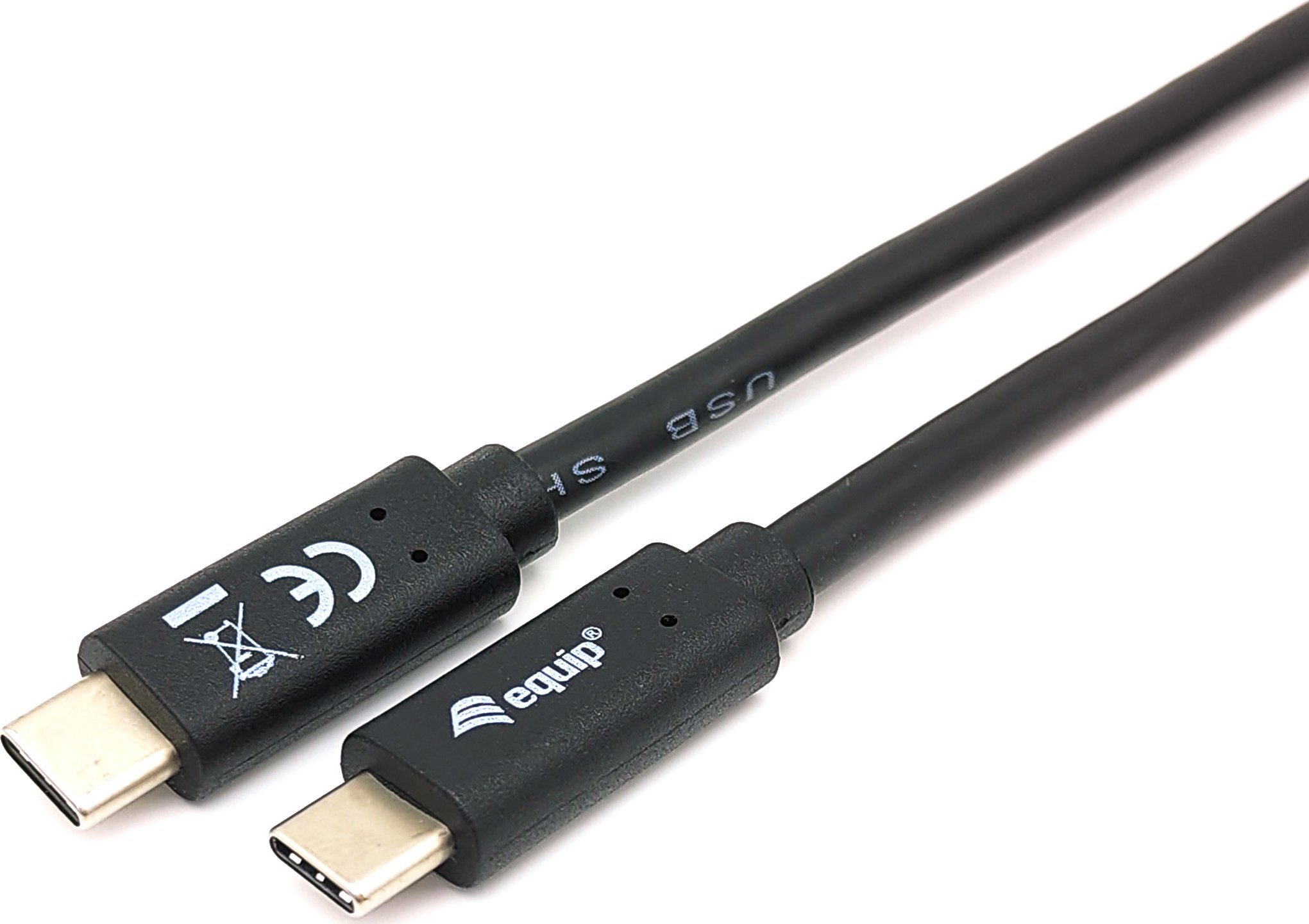 Kabllo USB C në USB C equip 128347, 2m, PD 60W, 5Gbps, e zezë