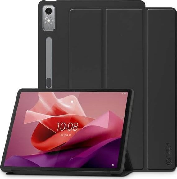 Set mbrojtës Tech-Protect për Lenovo Tab P12 TB-370, kuti SmartCase, xham i temperuar, i zi
