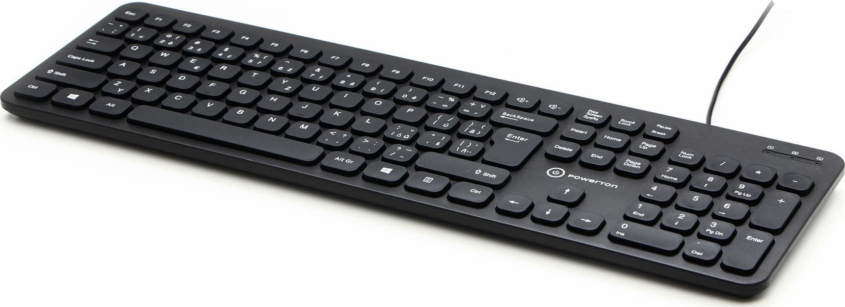 Tastierë Powerton LIFE SLIM, USB, shtrirje CZ SK, e zezë