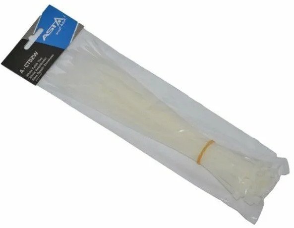 Set 250 lidhëse kabllosh ASTA, 5x250mm, najlon i fortë, ngjyra të përziera
