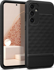 Mbrojtëse telefoni Caseology Parallax për Samsung Galaxy S23 FE, TPU, matte, e zezë
